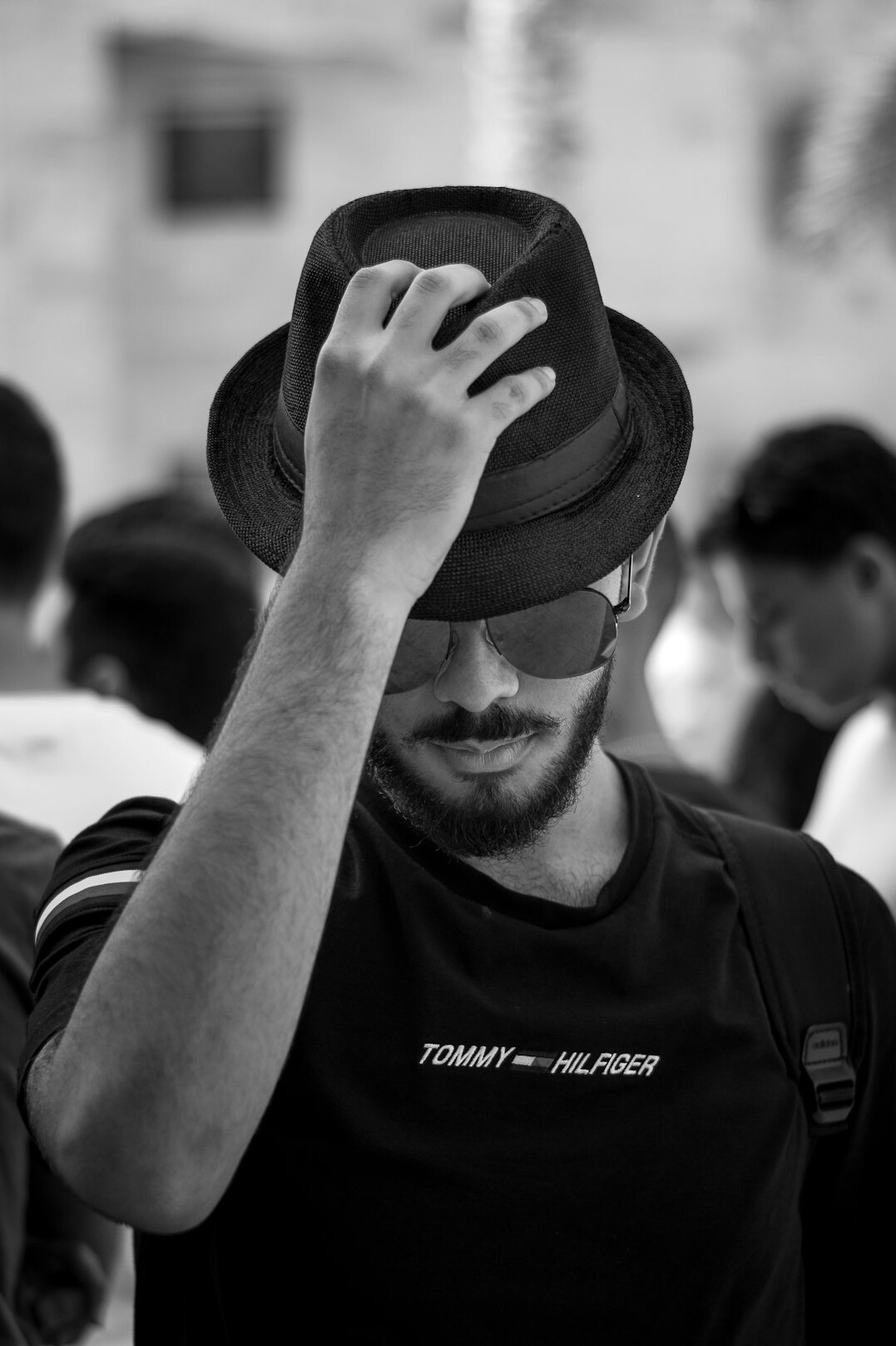 Portrait of a smiling Latin American man in his thirties
