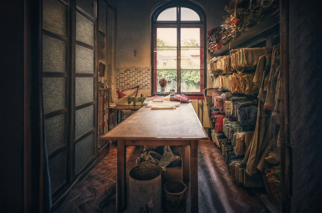 old map on wooden table